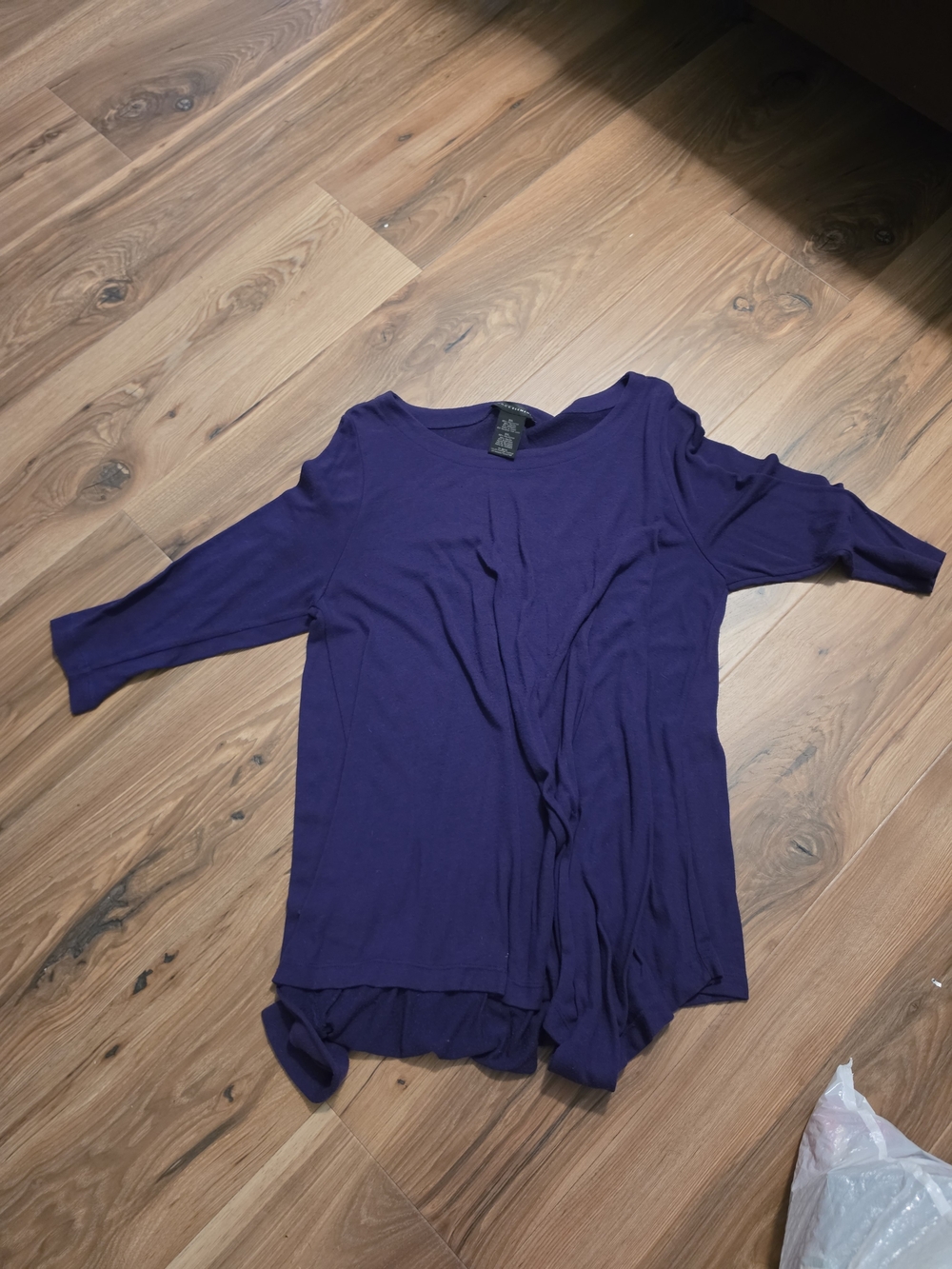 Grace Elements Deep Purple Draped Tunic Top